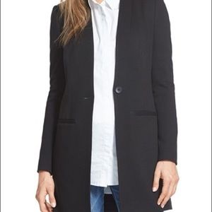 🖤Madewell Collarless Black Long Blazer